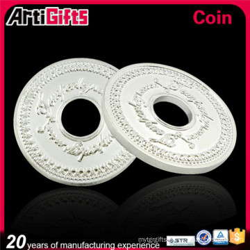 Custom plated fashion silver coins